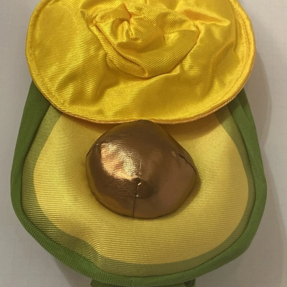 PetShoppe Avocado Dog Costume with Sombrero Hat XS/S Green Yellow WIC 646233 New